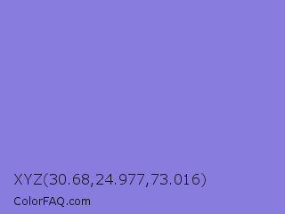XYZ 30.68,24.977,73.016 Color Image