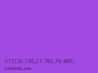 XYZ 30.745,17.785,74.485 Color Image