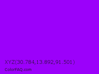 XYZ 30.784,13.892,91.501 Color Image