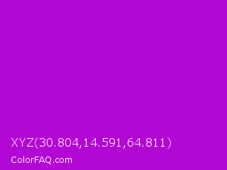 XYZ 30.804,14.591,64.811 Color Image