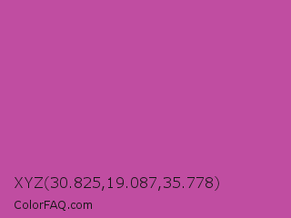 XYZ 30.825,19.087,35.778 Color Image