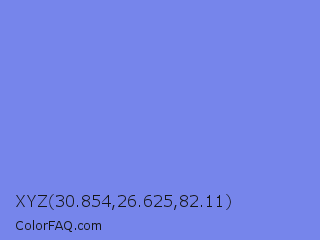 XYZ 30.854,26.625,82.11 Color Image