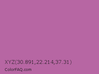 XYZ 30.891,22.214,37.31 Color Image