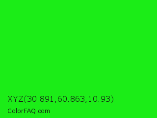 XYZ 30.891,60.863,10.93 Color Image