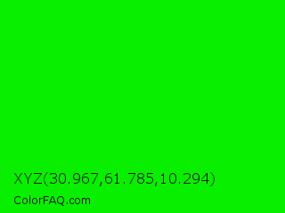 XYZ 30.967,61.785,10.294 Color Image