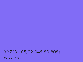 XYZ 31.05,22.046,89.808 Color Image