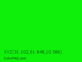 XYZ 31.102,61.848,10.586 Color Image