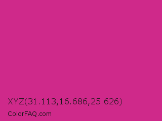 XYZ 31.113,16.686,25.626 Color Image