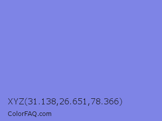 XYZ 31.138,26.651,78.366 Color Image