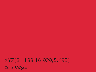 XYZ 31.188,16.929,5.495 Color Image