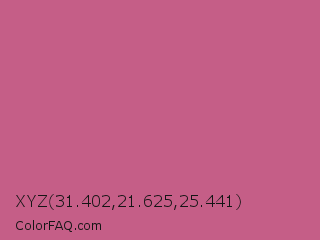 XYZ 31.402,21.625,25.441 Color Image