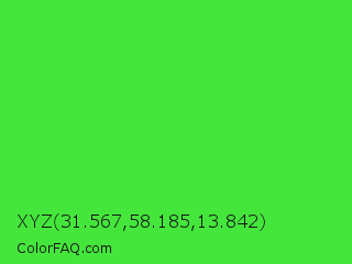 XYZ 31.567,58.185,13.842 Color Image
