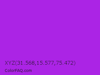 XYZ 31.568,15.577,75.472 Color Image