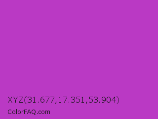 XYZ 31.677,17.351,53.904 Color Image