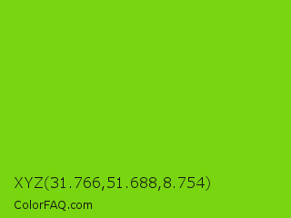 XYZ 31.766,51.688,8.754 Color Image