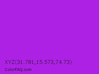 XYZ 31.781,15.573,74.73 Color Image