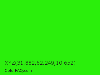 XYZ 31.882,62.249,10.652 Color Image