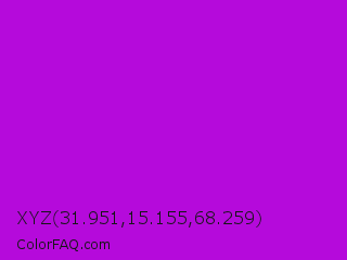 XYZ 31.951,15.155,68.259 Color Image