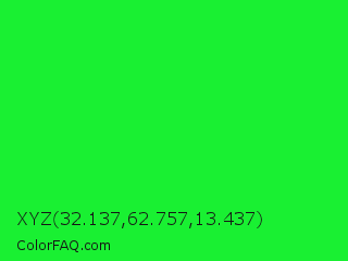 XYZ 32.137,62.757,13.437 Color Image