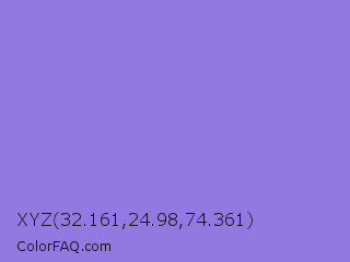 XYZ 32.161,24.98,74.361 Color Image