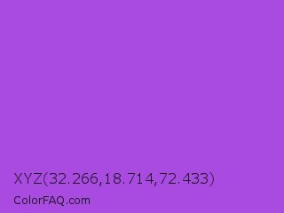 XYZ 32.266,18.714,72.433 Color Image