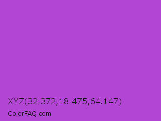 XYZ 32.372,18.475,64.147 Color Image