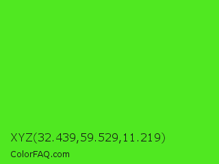 XYZ 32.439,59.529,11.219 Color Image