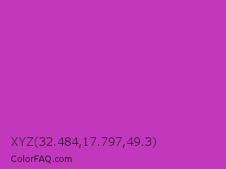 XYZ 32.484,17.797,49.3 Color Image