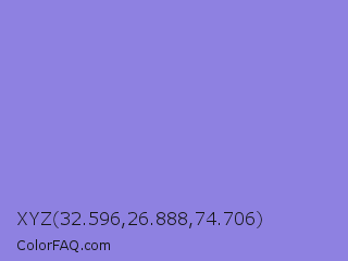 XYZ 32.596,26.888,74.706 Color Image