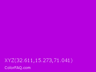 XYZ 32.611,15.273,71.041 Color Image