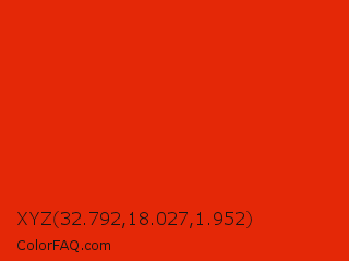 XYZ 32.792,18.027,1.952 Color Image