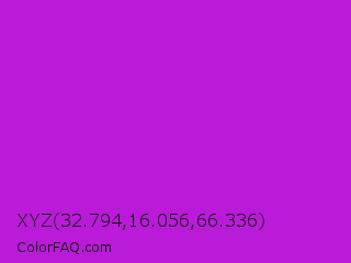 XYZ 32.794,16.056,66.336 Color Image