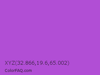 XYZ 32.866,19.6,65.002 Color Image