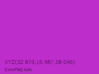 XYZ 32.879,16.987,58.046 Color Image