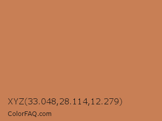 XYZ 33.048,28.114,12.279 Color Image