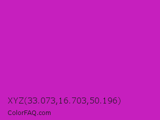XYZ 33.073,16.703,50.196 Color Image