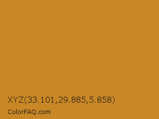 XYZ 33.101,29.885,5.858 Color Image