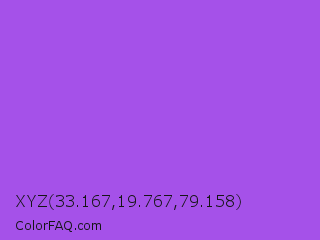 XYZ 33.167,19.767,79.158 Color Image