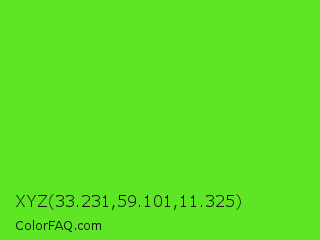XYZ 33.231,59.101,11.325 Color Image