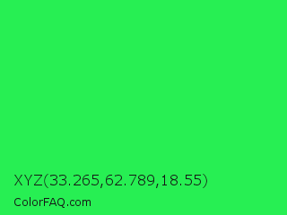 XYZ 33.265,62.789,18.55 Color Image