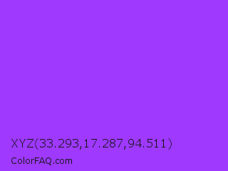 XYZ 33.293,17.287,94.511 Color Image