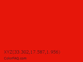XYZ 33.302,17.587,1.956 Color Image