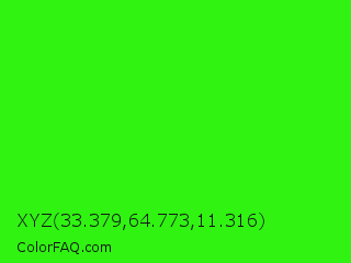 XYZ 33.379,64.773,11.316 Color Image