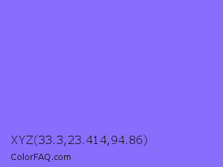 XYZ 33.3,23.414,94.86 Color Image