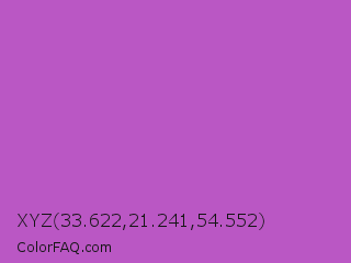 XYZ 33.622,21.241,54.552 Color Image