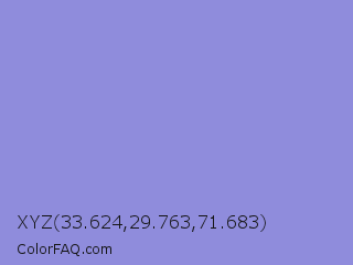 XYZ 33.624,29.763,71.683 Color Image