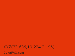 XYZ 33.636,19.224,2.196 Color Image