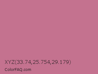 XYZ 33.74,25.754,29.179 Color Image