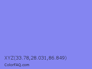 XYZ 33.78,28.031,86.849 Color Image