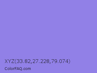 XYZ 33.82,27.228,79.074 Color Image